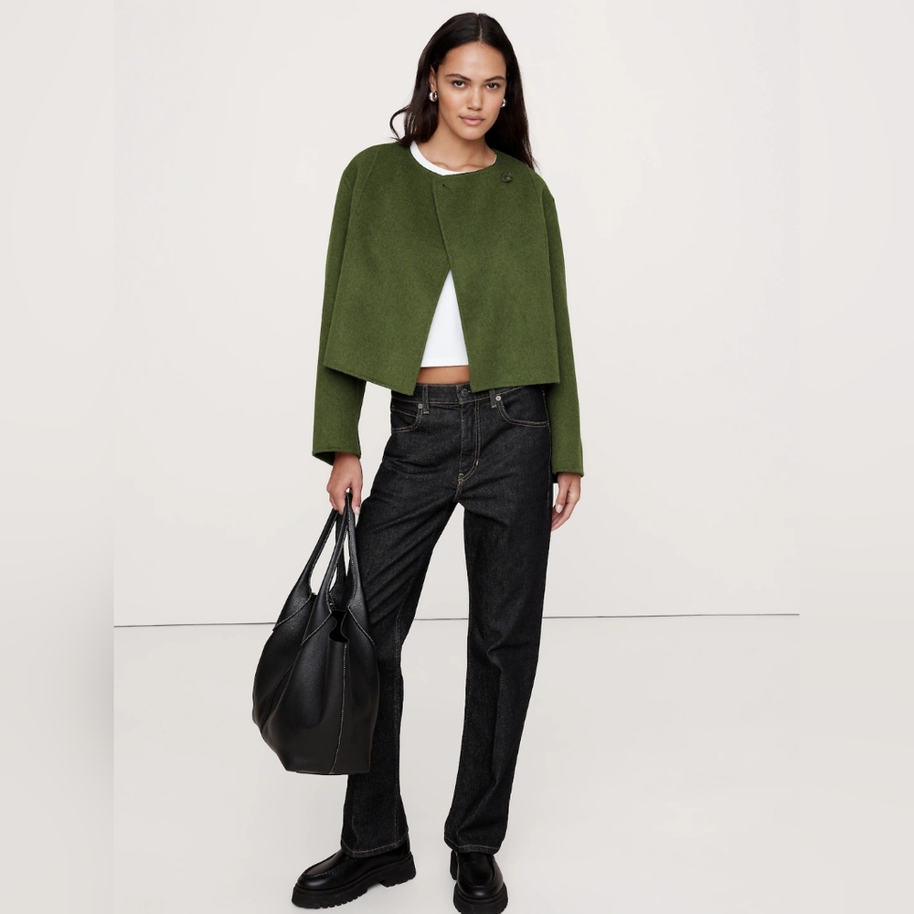 Double-Faced Cropped Jacket